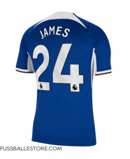 Günstige Chelsea Reece James #24 Heimtrikot 2023-24 Kurzarm